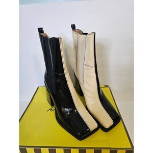 Circus NY  by Sam Edelman Lauren black and eggshell colored boots. New in box. S